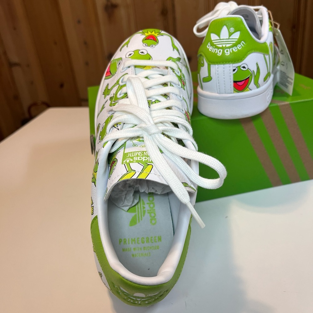 Adidas Stan Smith Kermit the Frog shoes! - Picture 5 of 6